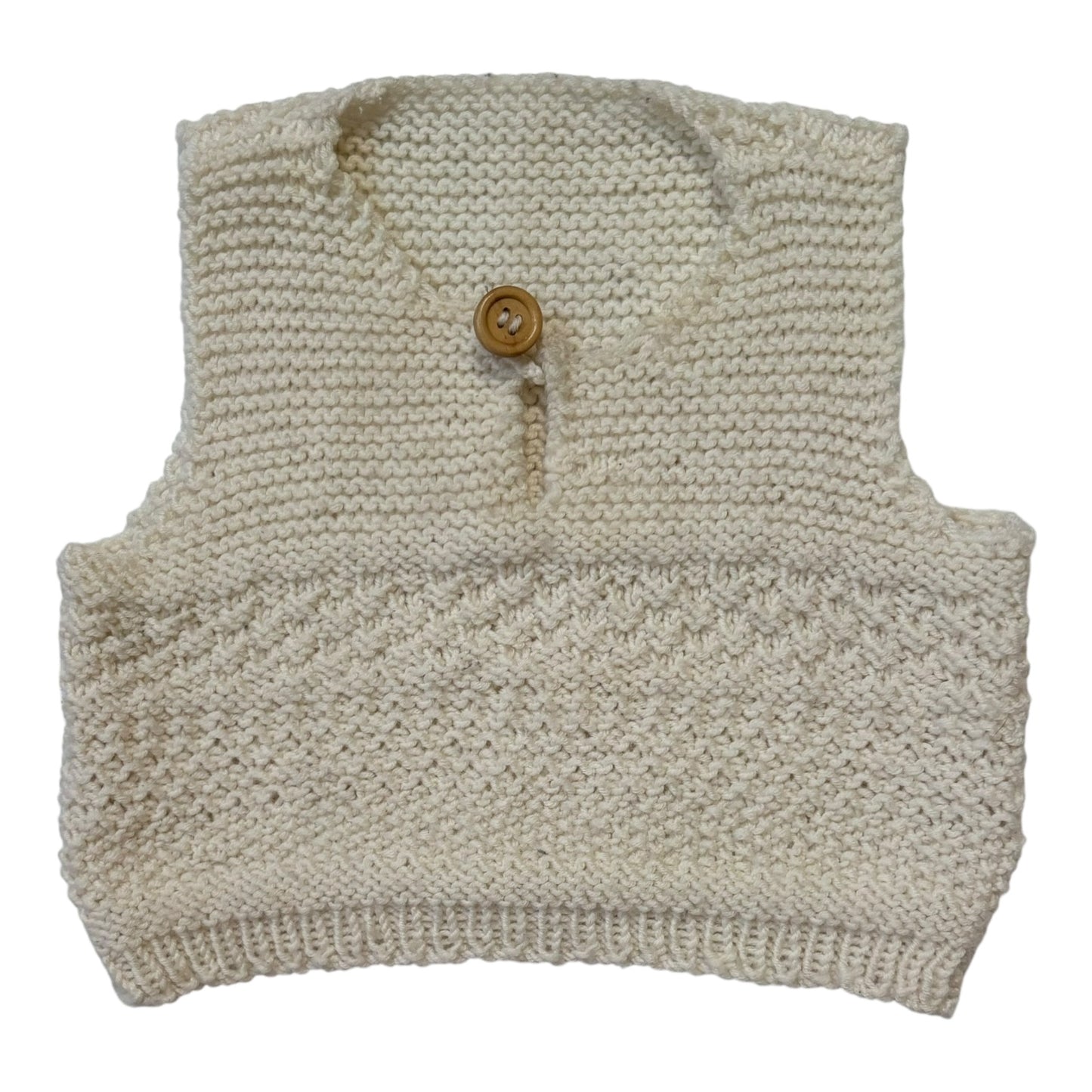 Handmade Knit Vest (Size 0-3M)