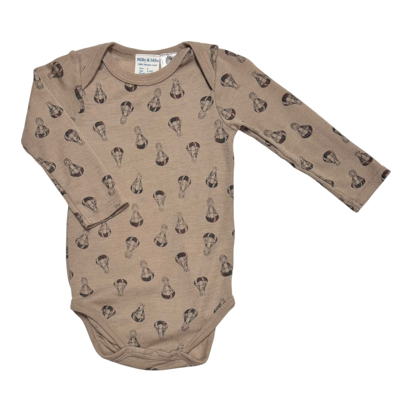 Milly & Milo Merino Bodysuit (Size 6-12M)