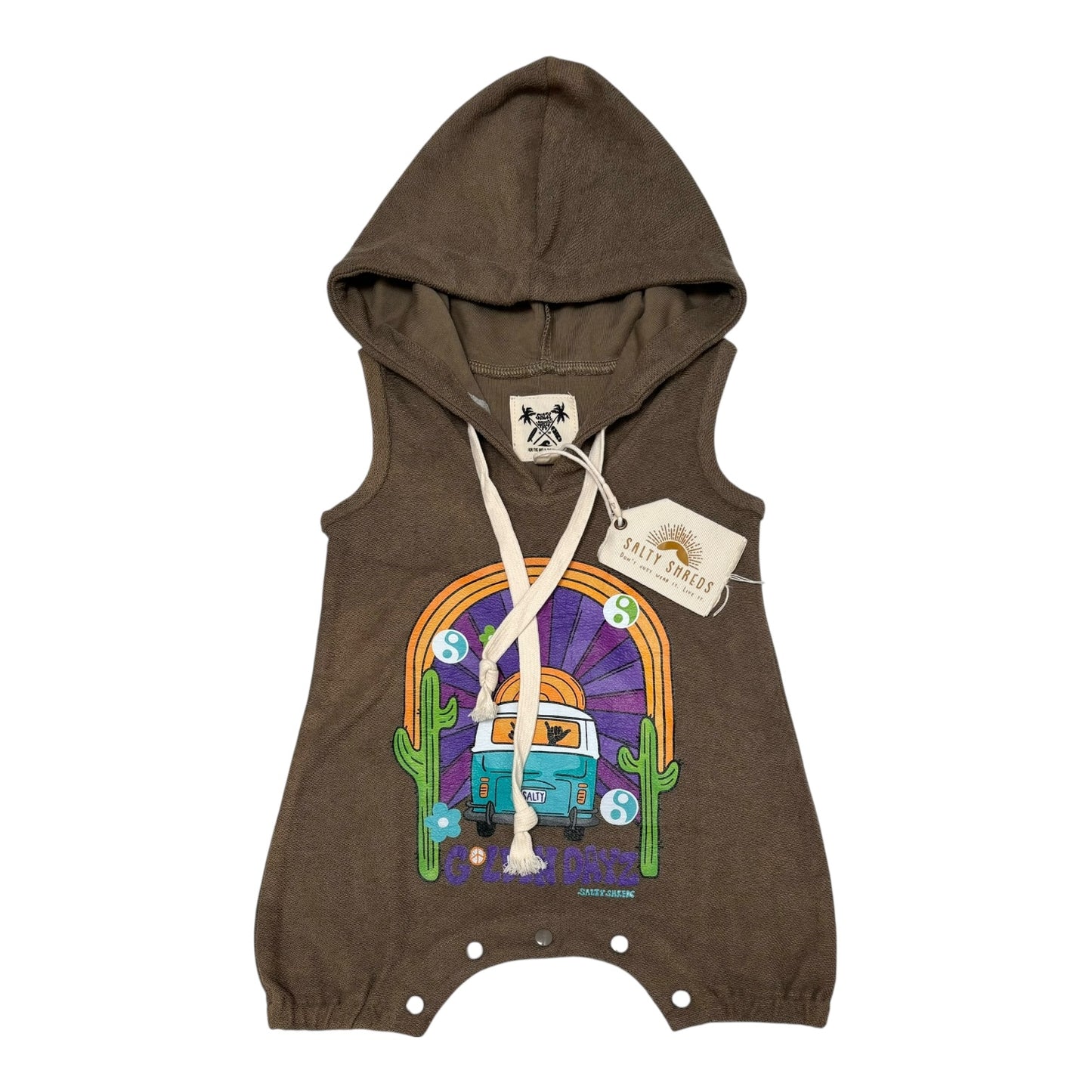 Salty Shreds Romper (Size 3-6M)