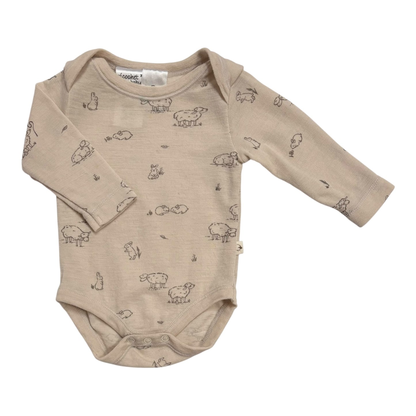 Ricochet Merino Bodysuit (Size NB)