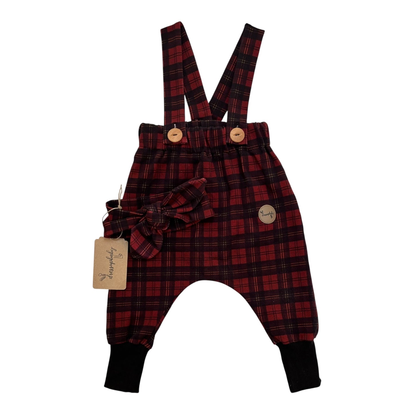 Dressupbaby Overalls & Headband (Size 3-6M)
