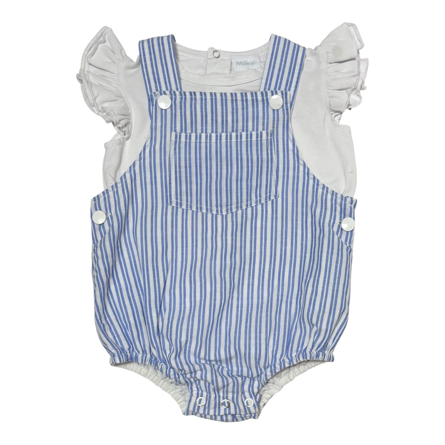 Milky Romper & Top (Size 12-18M)