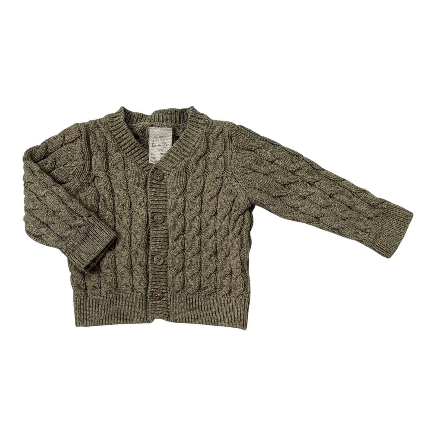 Little Bundle Knit Cardigan (Size 0-3M)