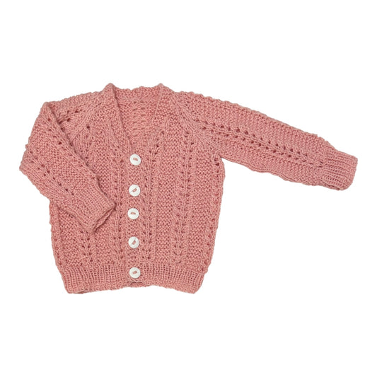 Handmade Knit Cardigan (Size NB)