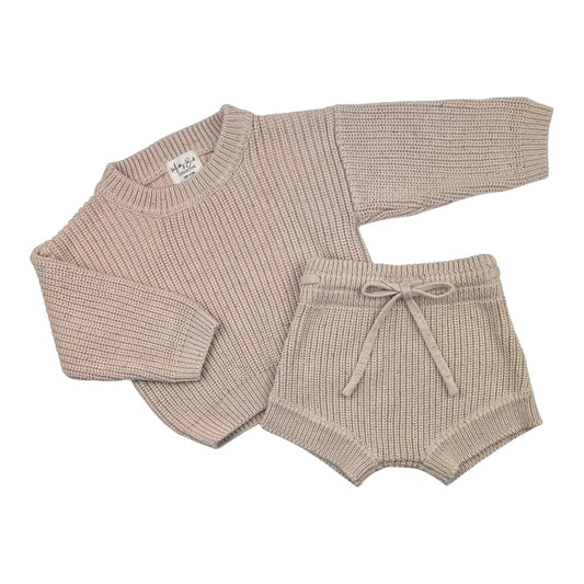 Milky Bubs Knit Jumper & Shorts (Size 6-12M)