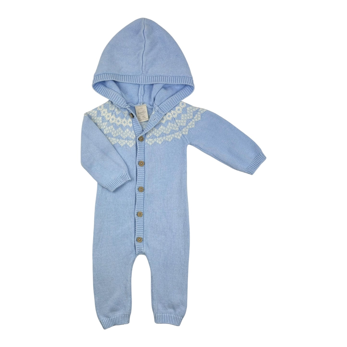 Little Bundle Knit Onesie (Size 0-3M)