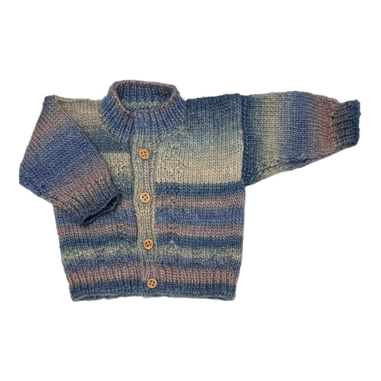 Handmade Knit Cardigan (Size NB)