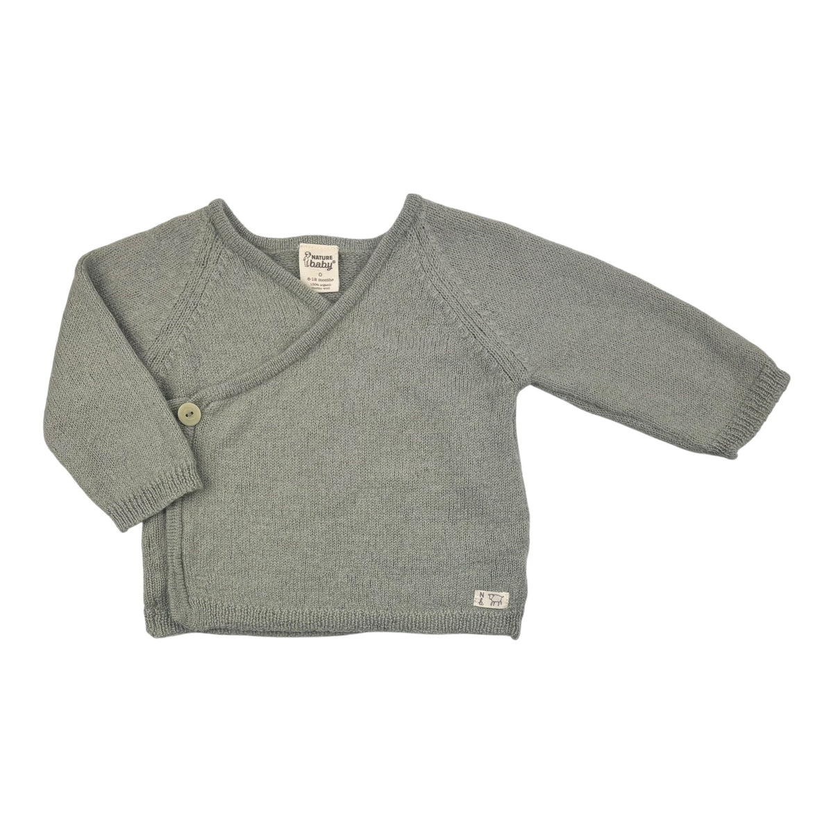 Nature Baby Merino Cardigan (Size 6-12M)