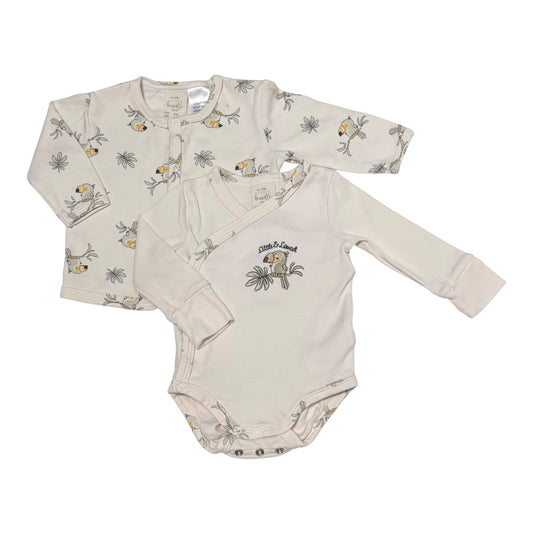 Little Bundle Bodysuit & Cardigan (Size 0-3M)