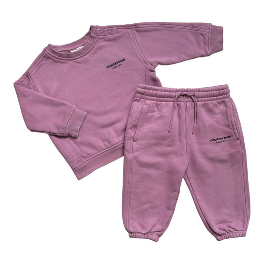 Country Road Fleece Jumper & Trackpants (Size 12-18M)