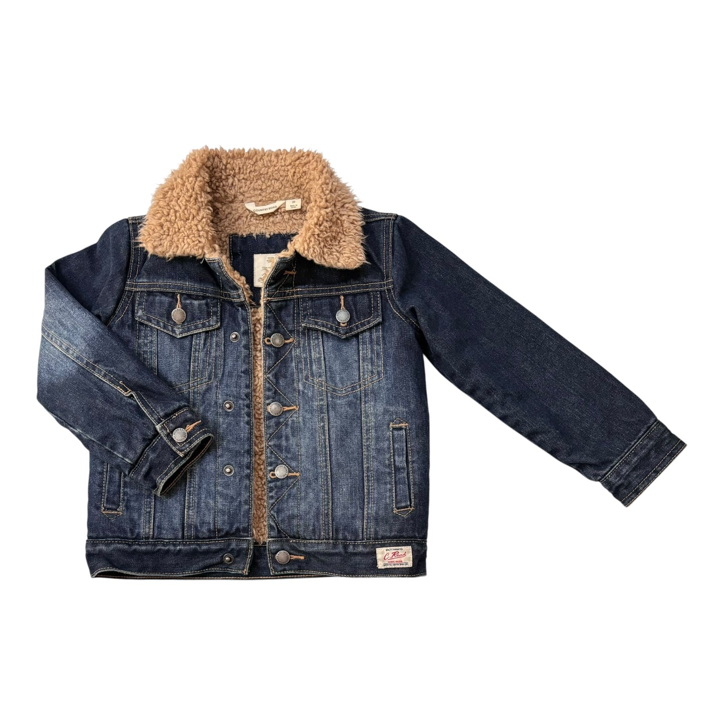 Country Road Fleece Denim Jacket (Size 4Y)