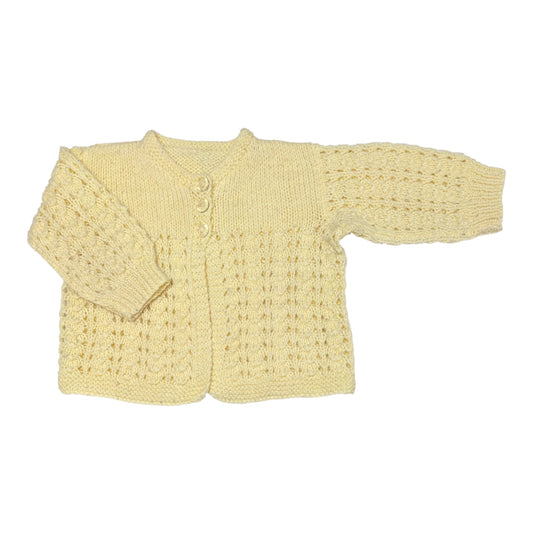Handmade Knit Cardigan (Size 0-3M)