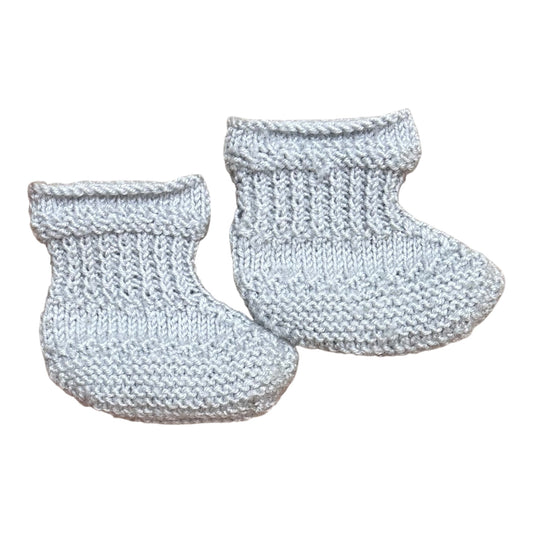 Handmade Knit Booties (Size NB)