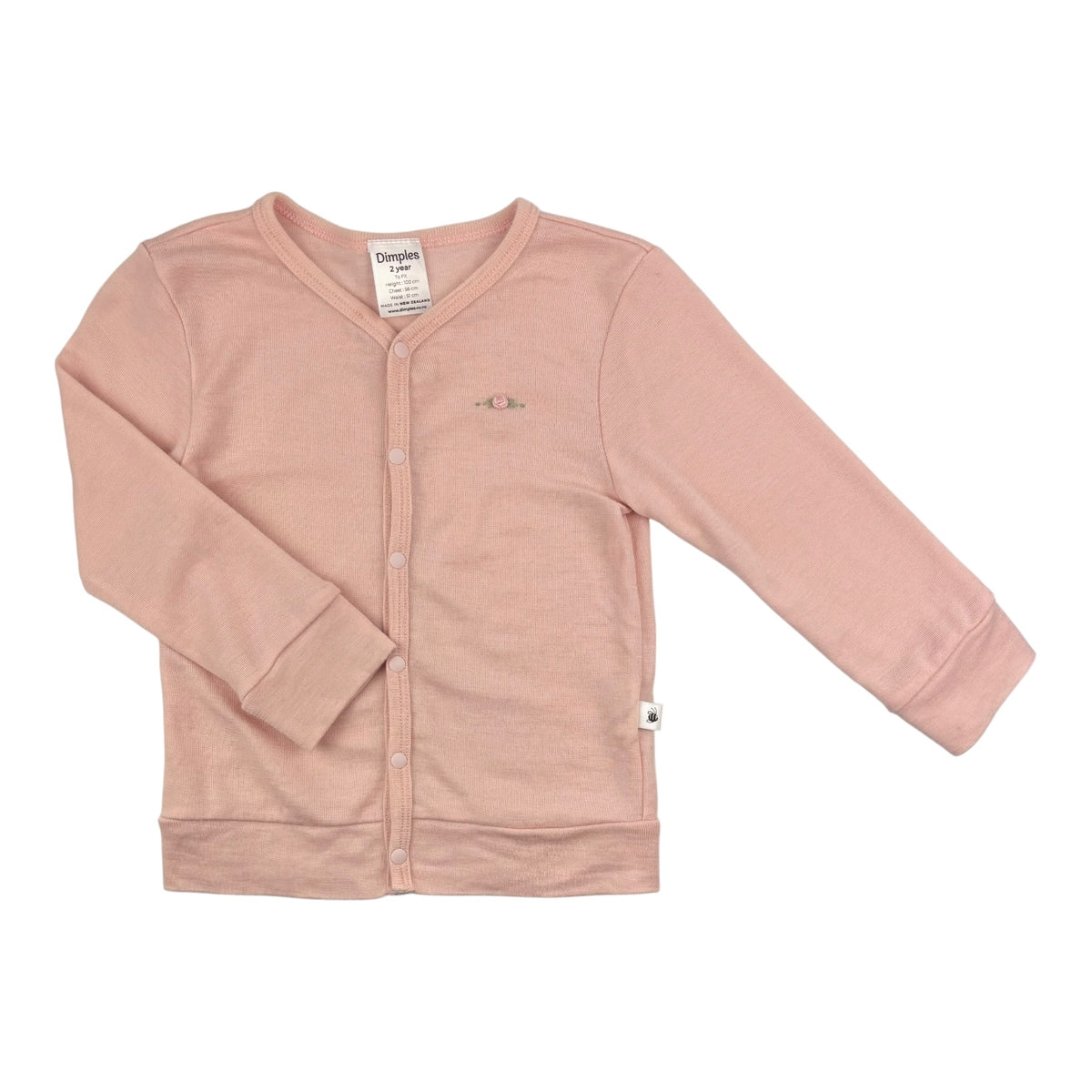 Dimples Merino Cardigan (Size 2Y)