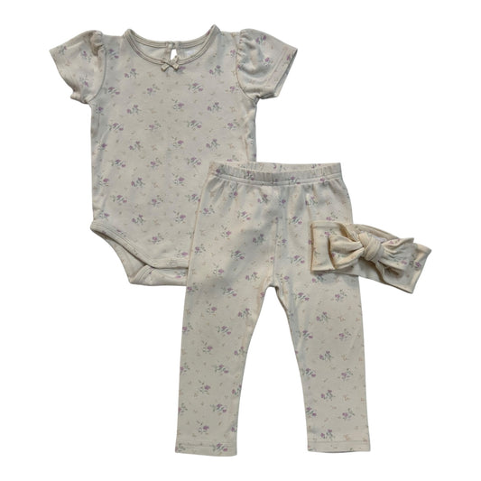 Jamie Kay Bodysuit, Pants & Headband (Size 6-12M)