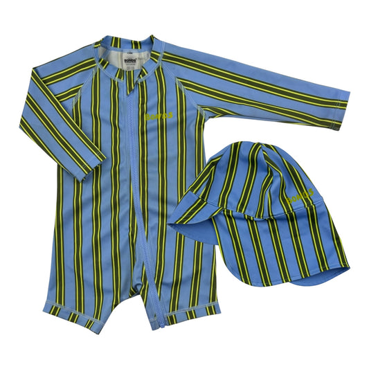 Bonds Swimsuit & Hat (Size 6-12M)