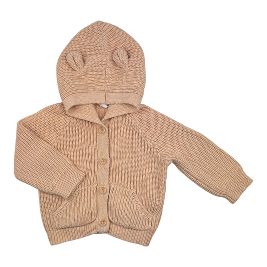Jamie Kay Bear Knit Cardigan (Size 6-12M)