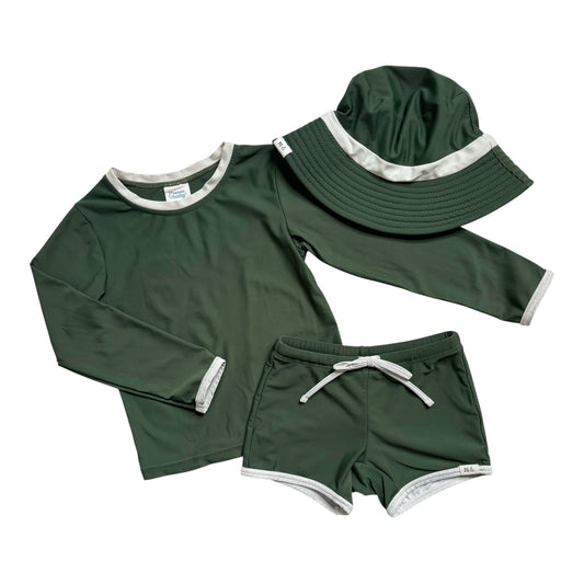 Nature Baby Swim Top, Shorts & Hat (Size 3Y)
