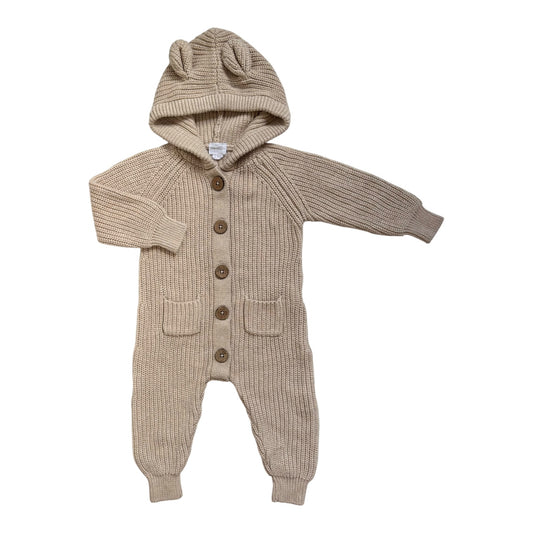 Jamie Kay Knit Bear Onesie (Size 3-6M)