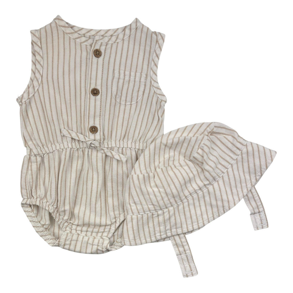 George Romper & Hat (Size 0-3M)