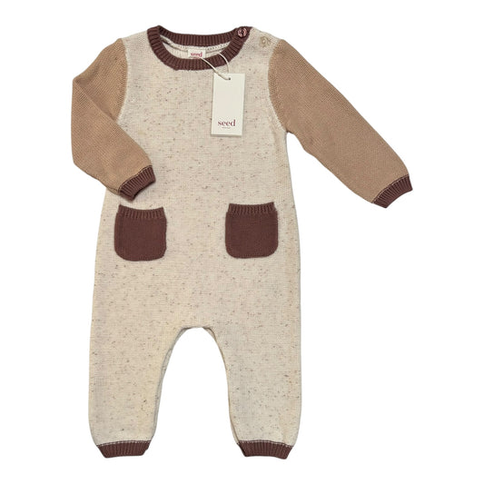 Seed Heritage Knit Onesie (Size 6-12M)