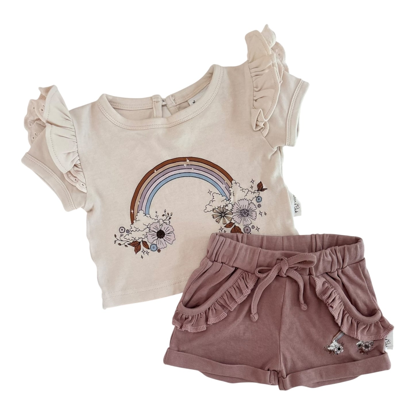 Aster & Oak Top & Shorts (Size 6-12M)