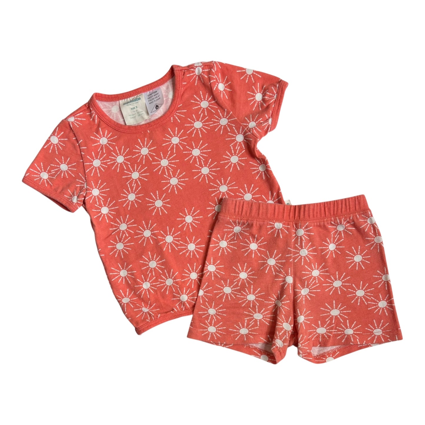 Woolbabe Top & Shorts (Size 2Y)