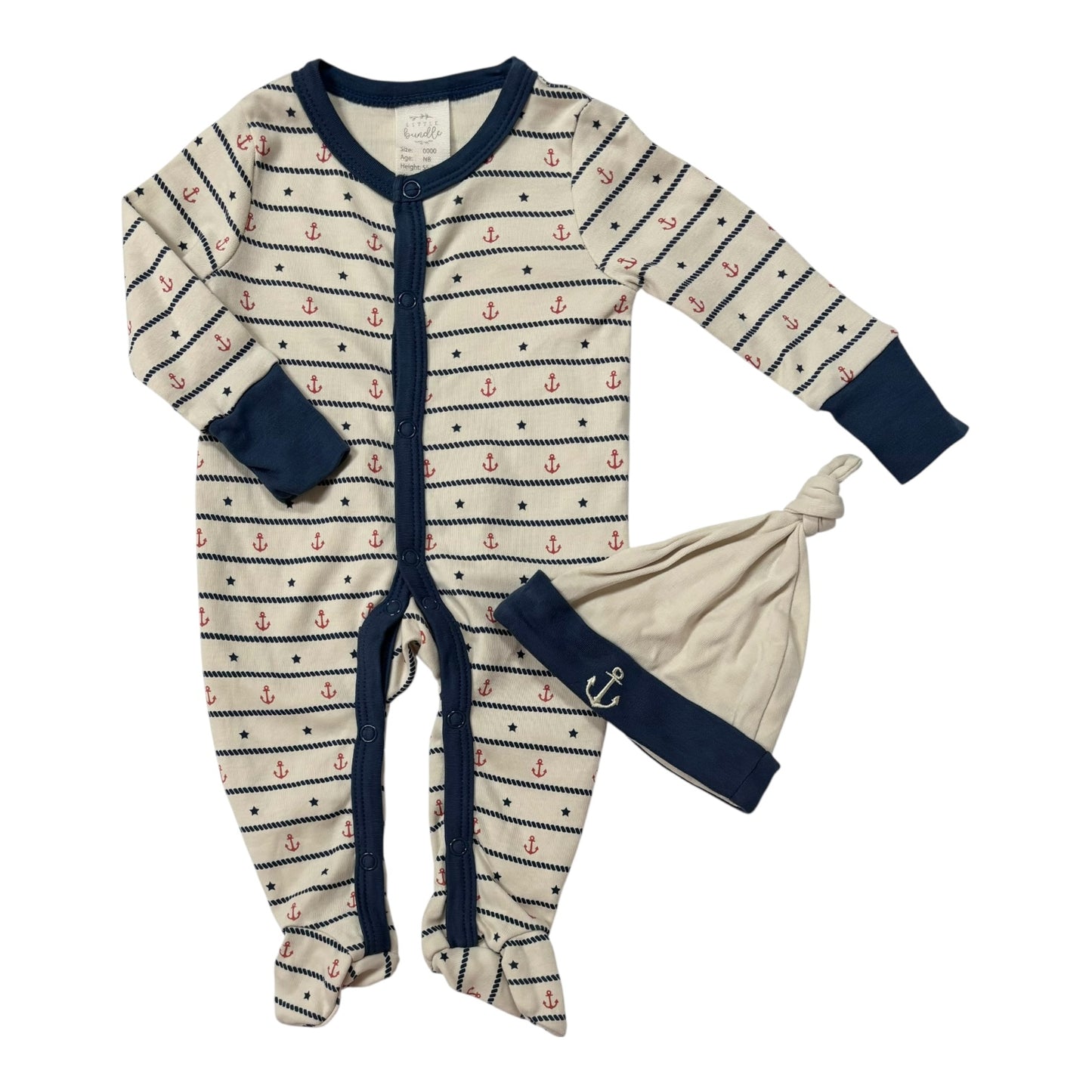 Little Bundle Onesie & Beanie (Size NB)