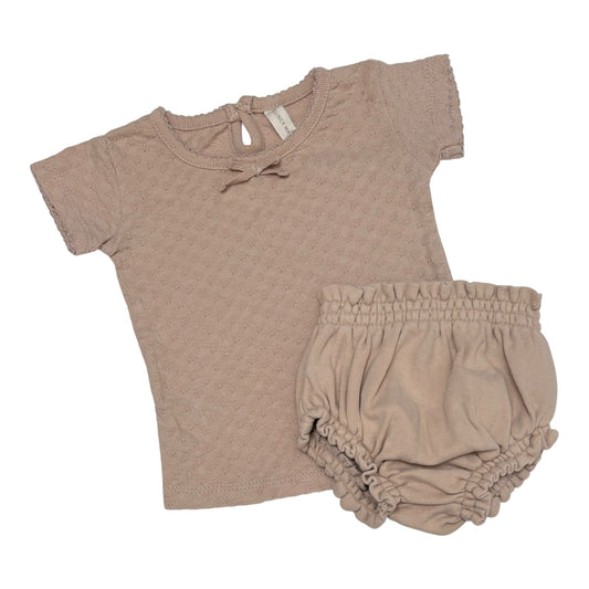 Quincy Mae Top & Bloomers (Size 0-3M)