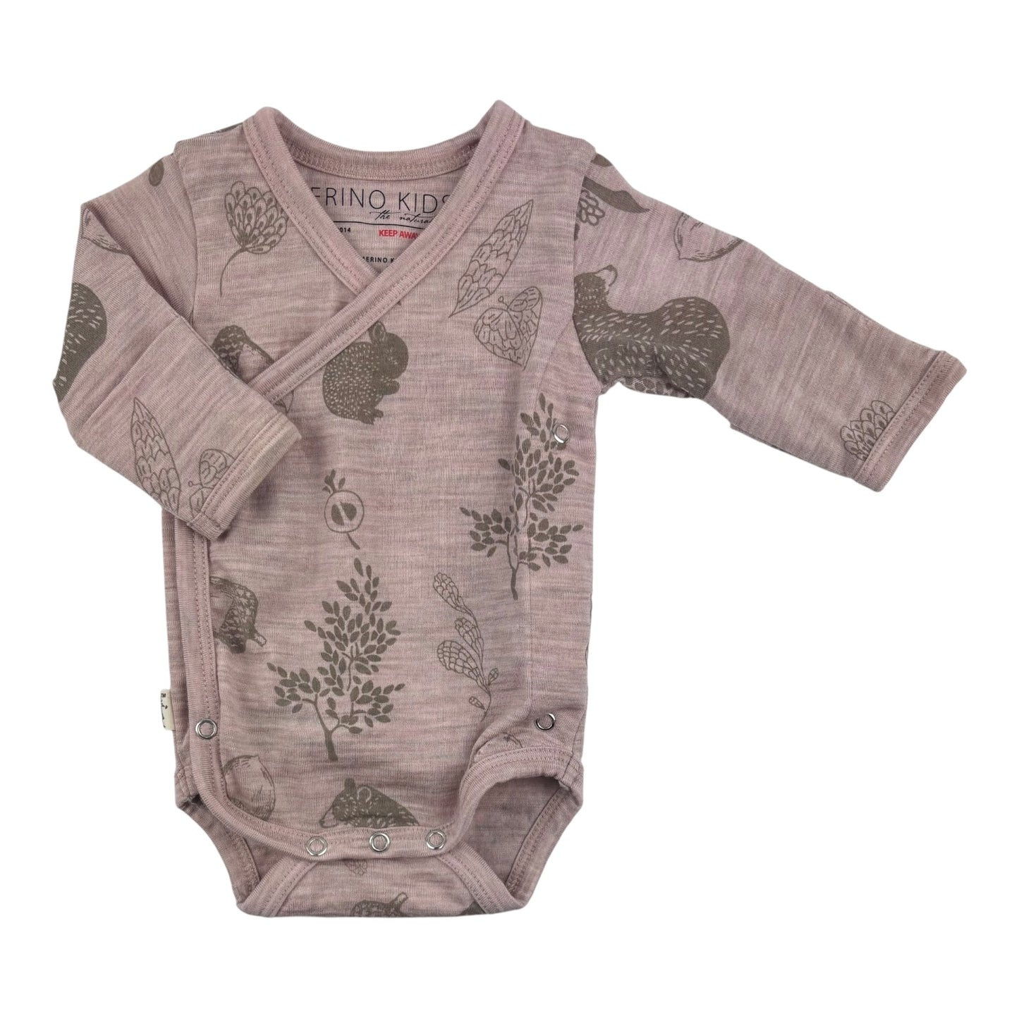 Merino Kids Merino Bodysuit (Size NB)