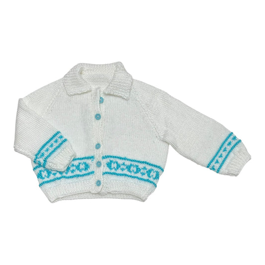 Handmade Knit Cardigan (0-3M)