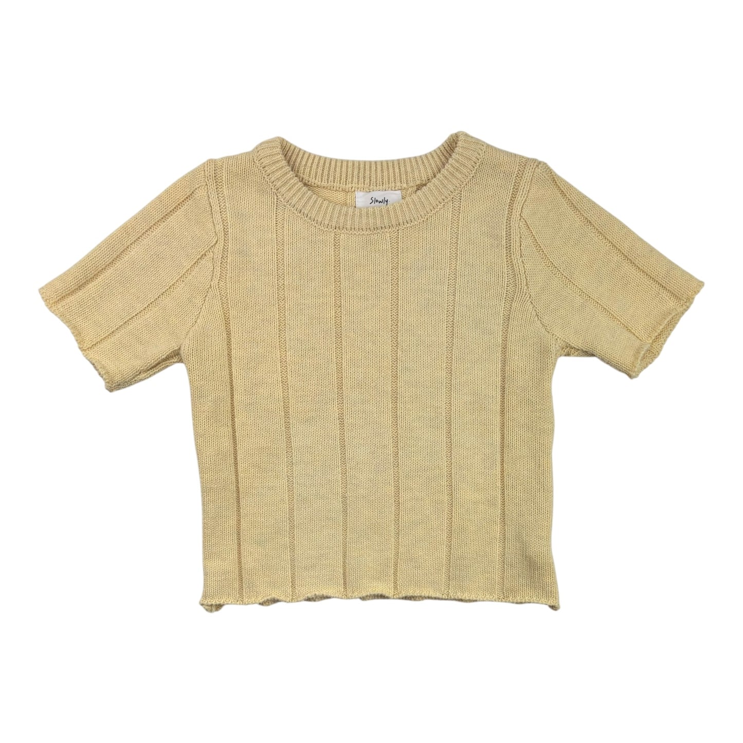 Slowly Label Knit Top (Size 2Y)