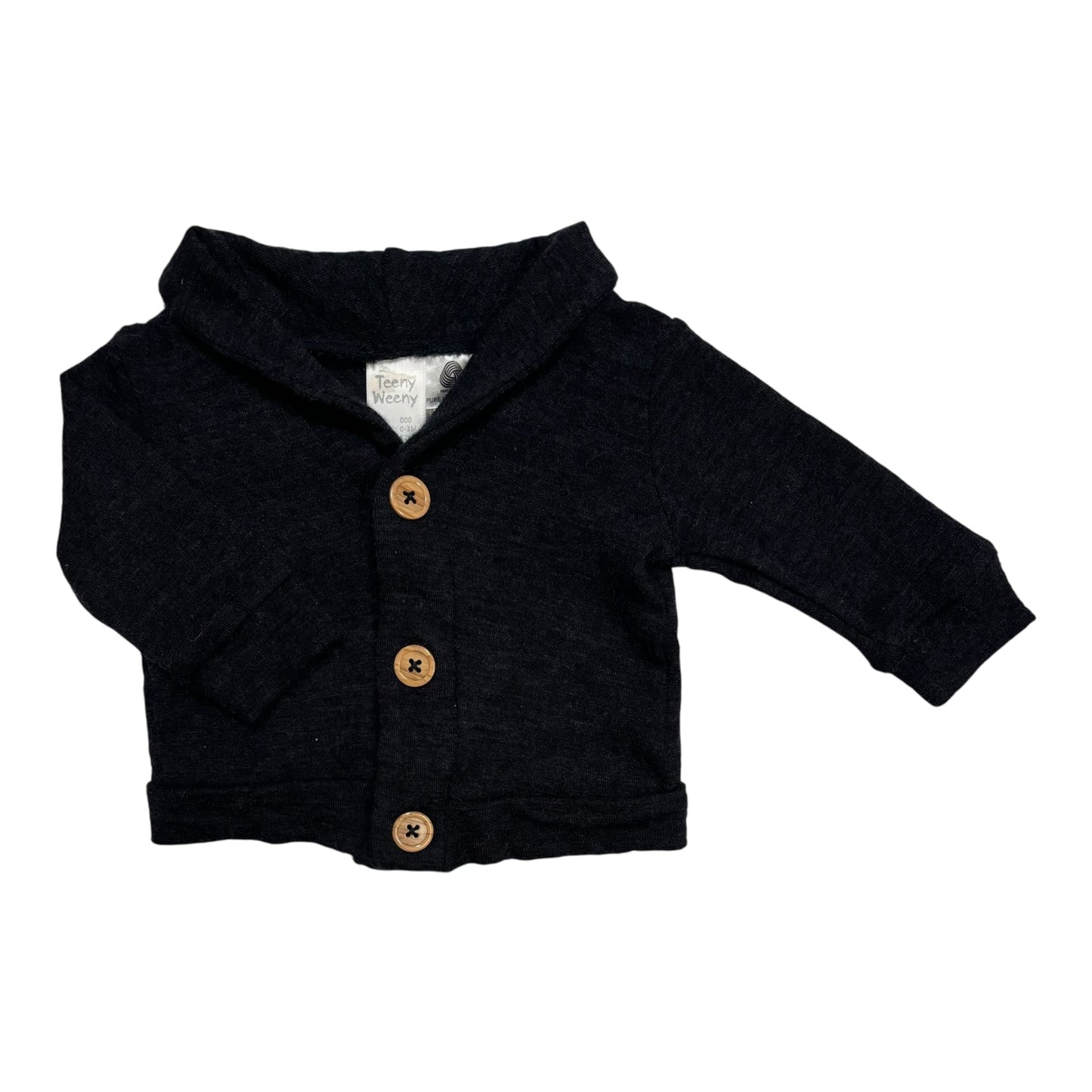 Teeny Weeny Merino Cardigan (Size 0-3M)