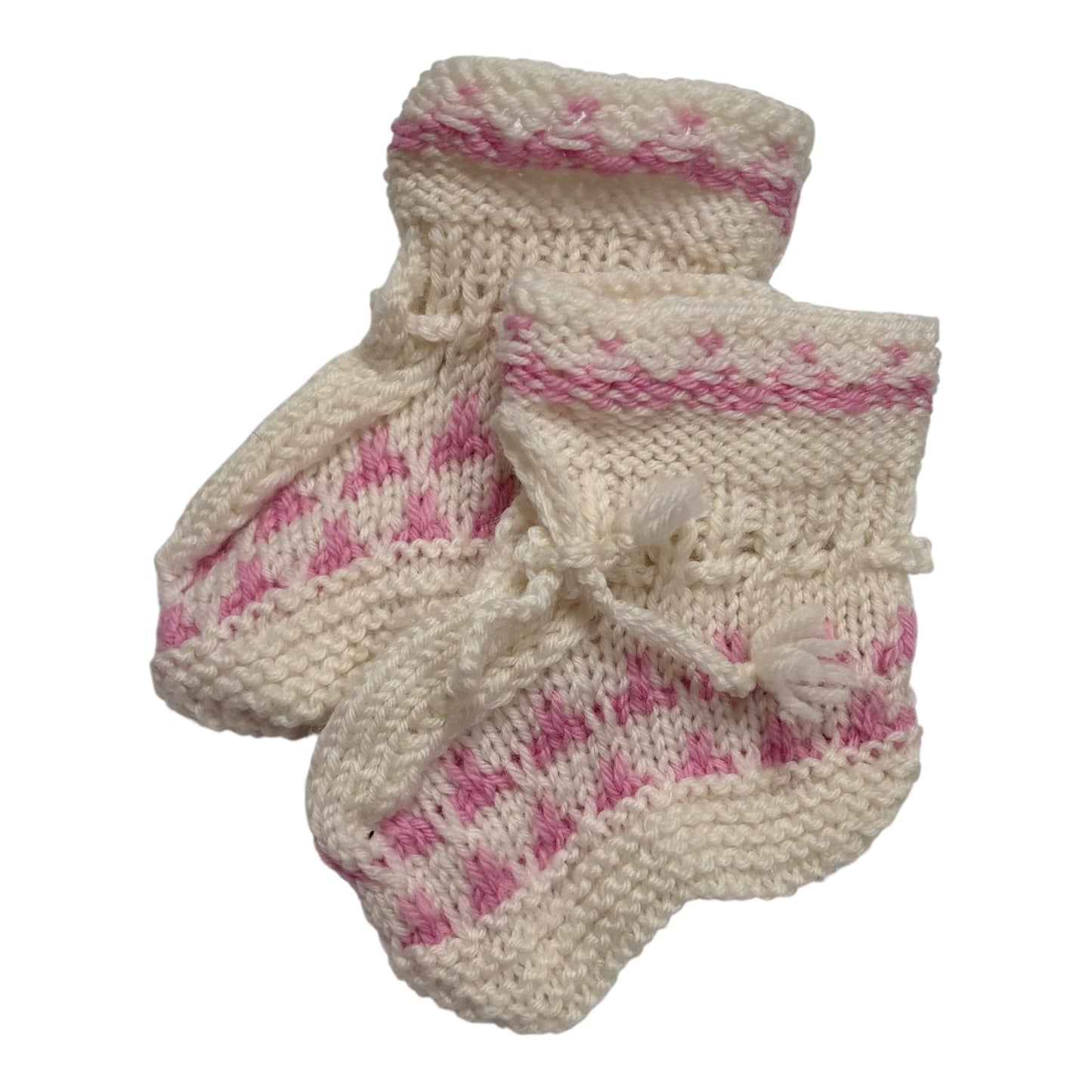 Handmade Knit Booties (Size NB)