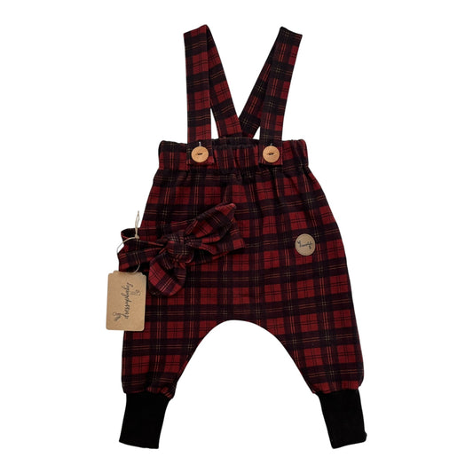 Dressupbaby Overalls & Headband (Size 3-6M)