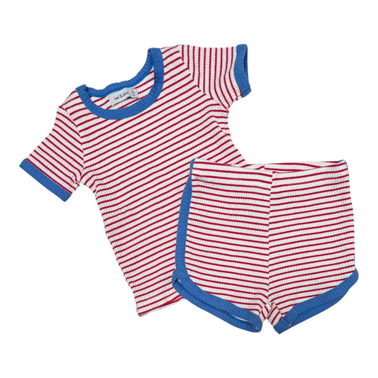 Bel & Bow Top & Shorts (Size 6-12M)