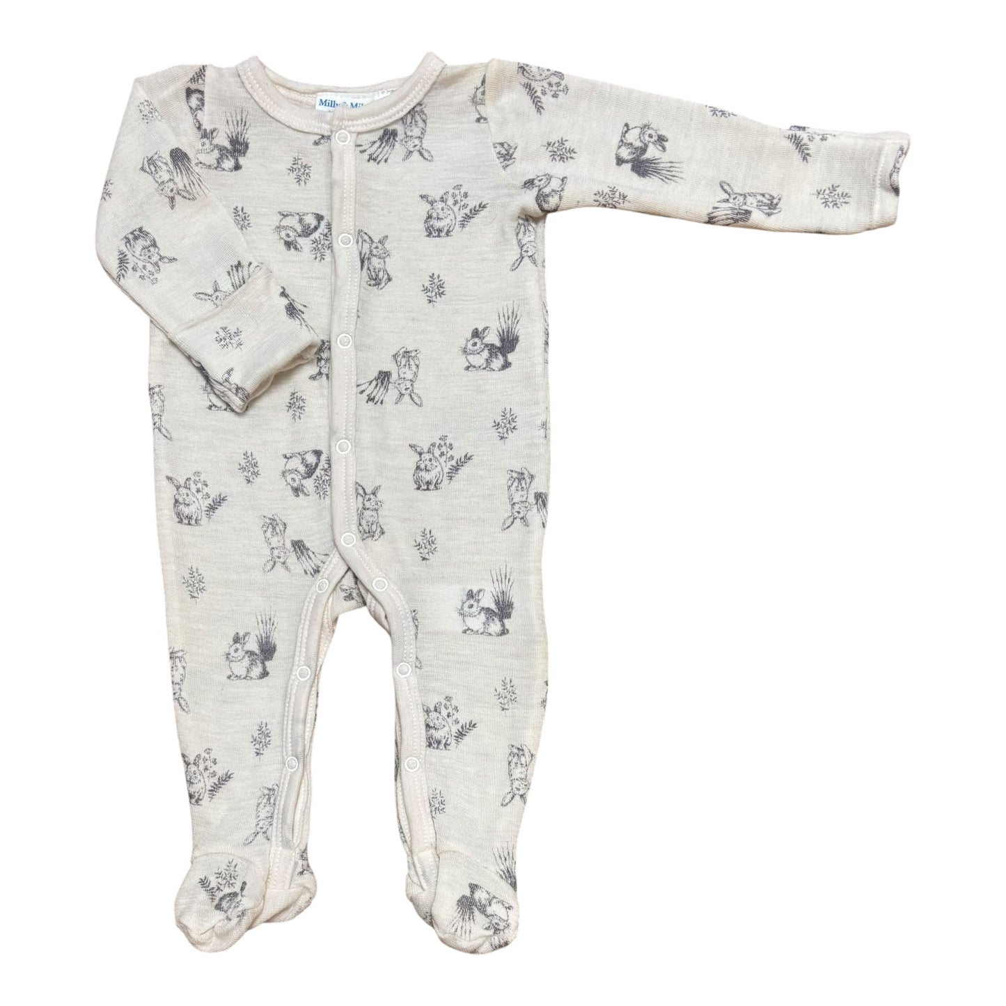Milly & Milo Merino Onesie (Size 0-3M)