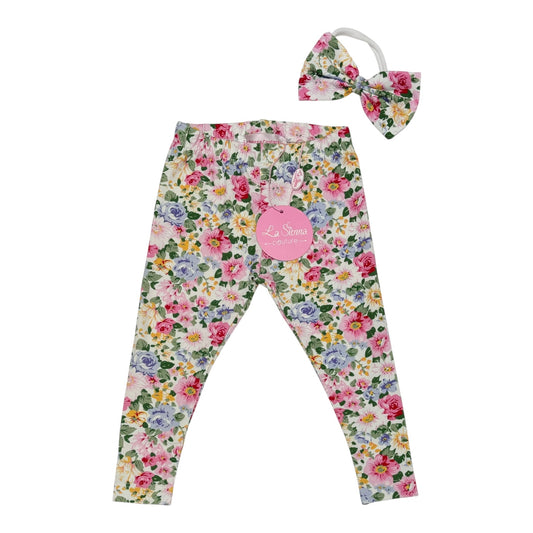 La Sienna Couture Pants & Headband (Size 3-6M)