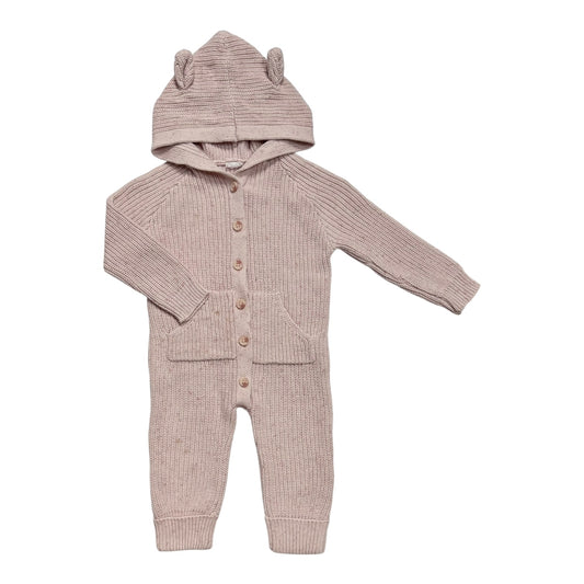 Jamie Kay Bear Knit Onesie (Size 12-18M)