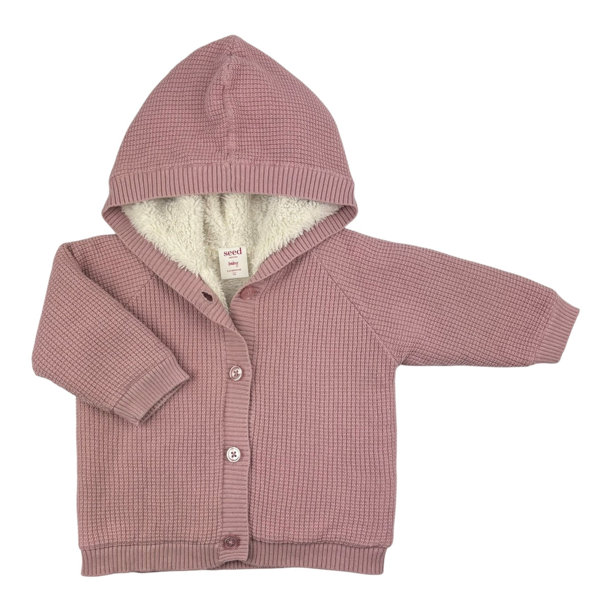 Seed Heritage Fluffy Knit jacket (Size 3-6M)
