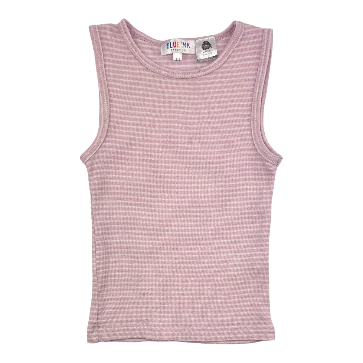 Blue Ink Merino Singlet (Size 2-3Y)