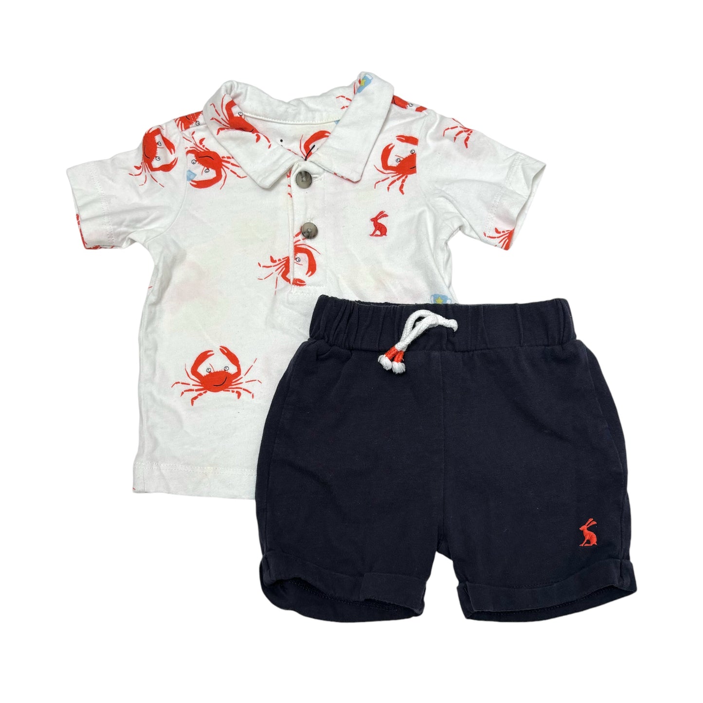 Joules Top & Shorts (0-3M)